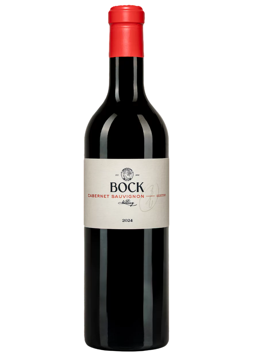 Flasche Bock BV Cabernet Sauvignon Selection 2024, trockener Rotwein aus Villány, Ungarn.