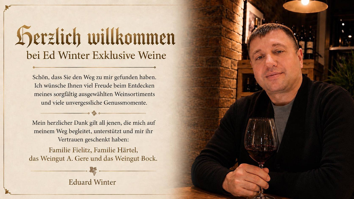 Willkommensgruß von Eduard Winter mit Foto.