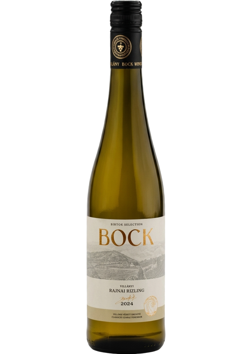 Bock Rhein-Riesling 2024 – trockener Weißwein aus Villány